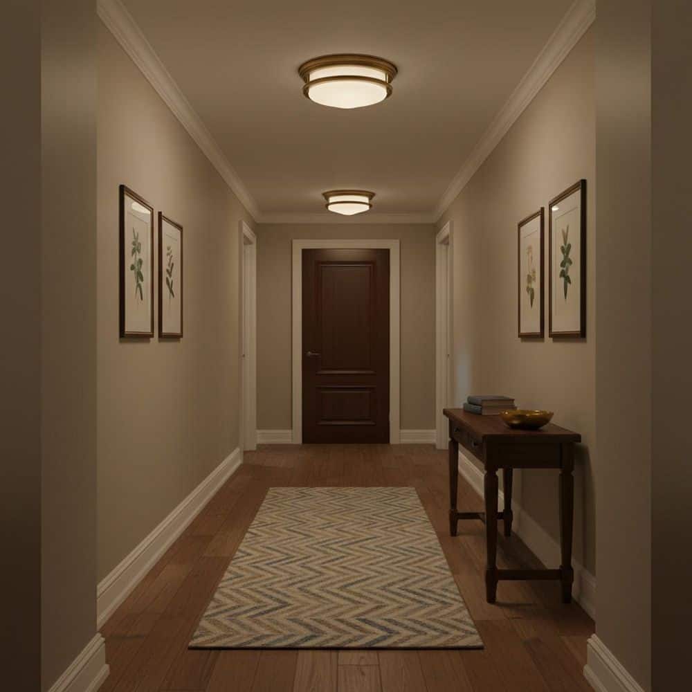 Hadley 12 in. 2-Light Brushed Bronze Flush Mount price history on PriceWatchPro