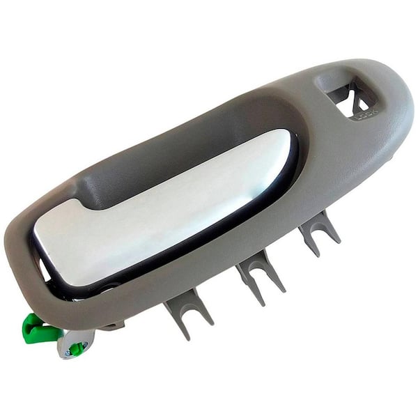 Unbranded Interior Door Handle Front Left Chrome Lever With Keyhole Light Gray Housing
