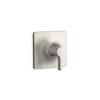 Kohler Venza Handle Pressure Balancing Valve Trim In Vibrant Brushed Nickel Valve Not