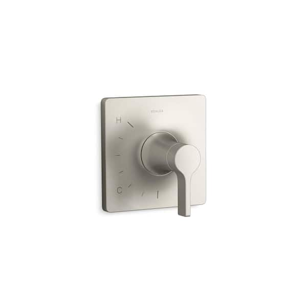 KOHLER Venza 1-Handle Pressure-Balancing Valve Trim In Vibrant Brushed ...