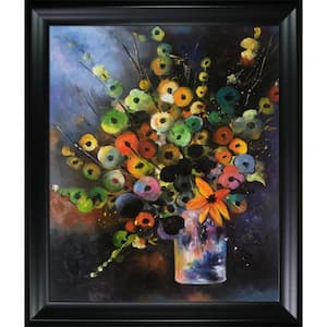 25 in. x 29 in. "Bunch (451180) Reproduction with Black Satin Frame" by Pol Ledent Framed Wall Art