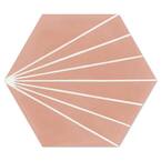 Spark C Coral 8 in. x 9 in. Cement Handmade Floor and Wall Tile (Box of 16/ 5.93 sq. ft.)