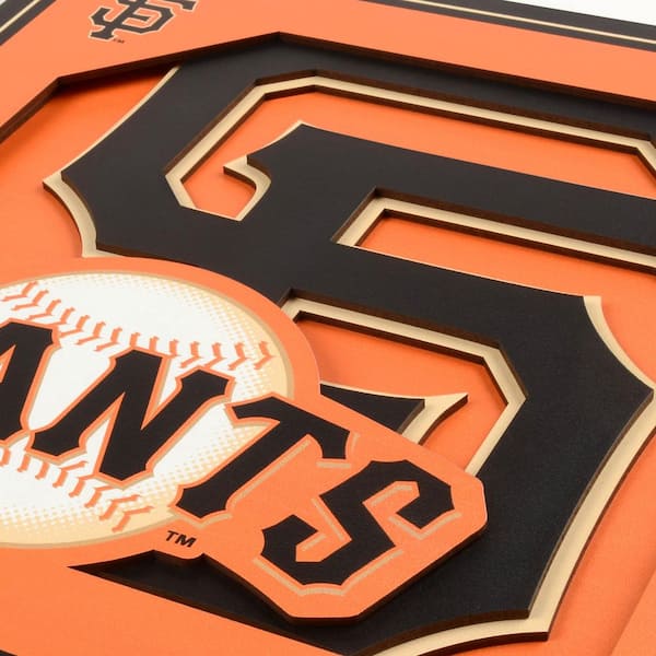 MLB San Francisco Giants 3D Logo Series Wall Art - 12x12