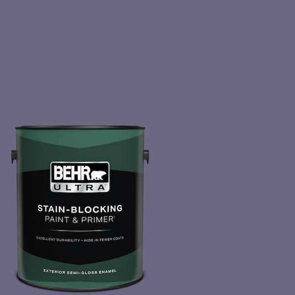 BEHR ULTRA 1 gal. #PPU16-18 Hyacinth Arbor Semi-Gloss Enamel Exterior Paint & Primer