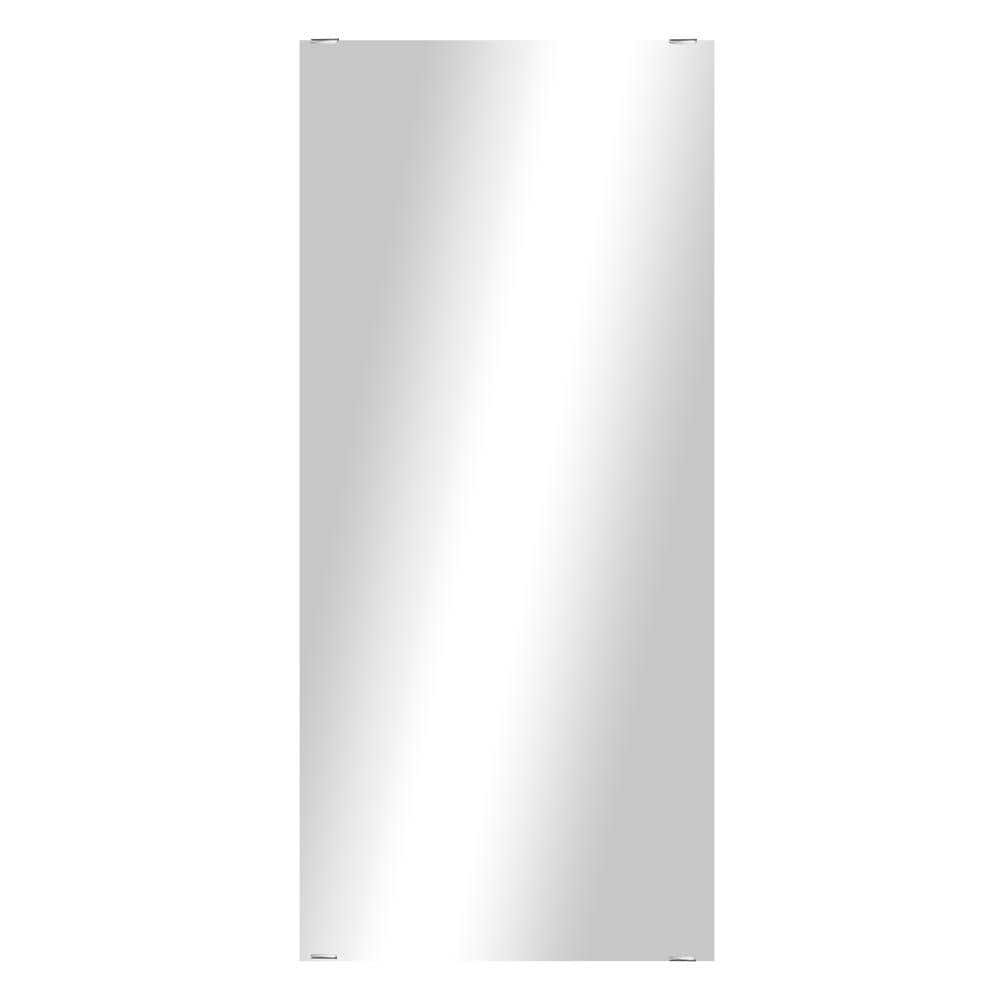 Modern Rustic (62in. W x 33.5in. H) Frameless Rectangular Wall Mirror with 