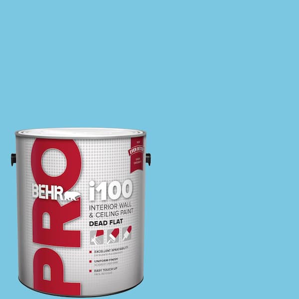 1 gal. #530B-4 Bliss Blue Dead Flat Interior Paint