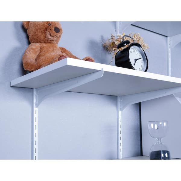 Everbilt 68 in. L - White Shelf Tracks Light Duty Vertical