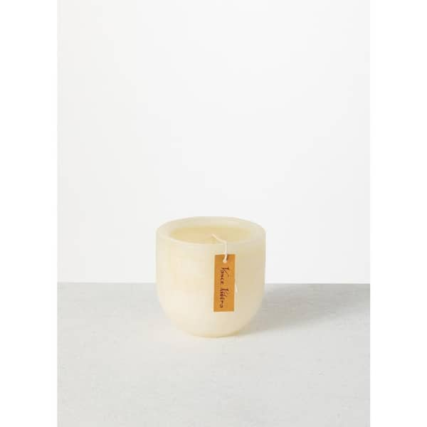 Vance Kitira 4 in. Melon White Timber Goblet