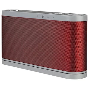 Wi-Fi Speaker with Rechargeable Battery, Red