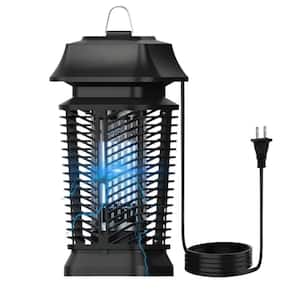 Electric Bug Zapper - Electric Blue Violet Attract Insect Light - Modern Stylish Mosquito Killer - Insect Trap in Black