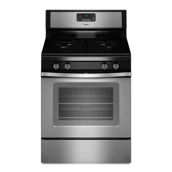 Whirlpool 5.0 cu. ft. Gas Range with Self-Cleaning Oven in Stainless Steel