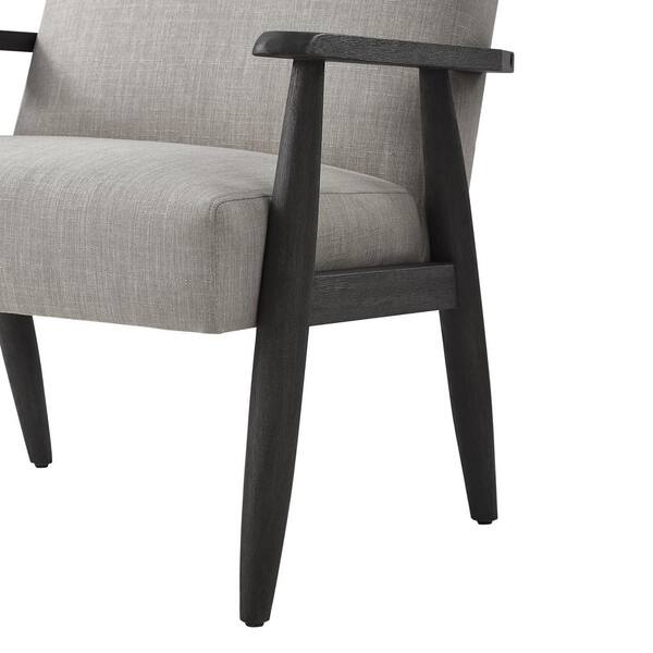 Posh Living Jamiyah Linen Arm Chair SAC22603DGAC Dark Gray