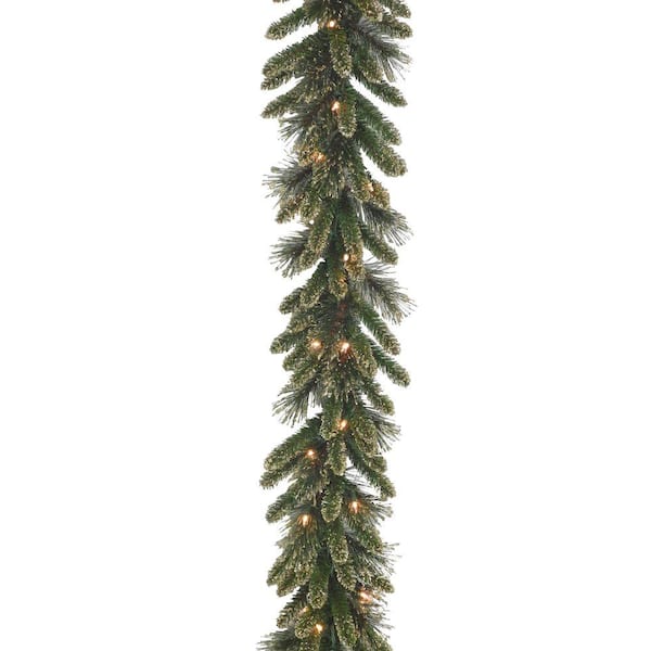 Glitter Gold and Crystal Garland - 1.6 m - The Christmas Tree Company