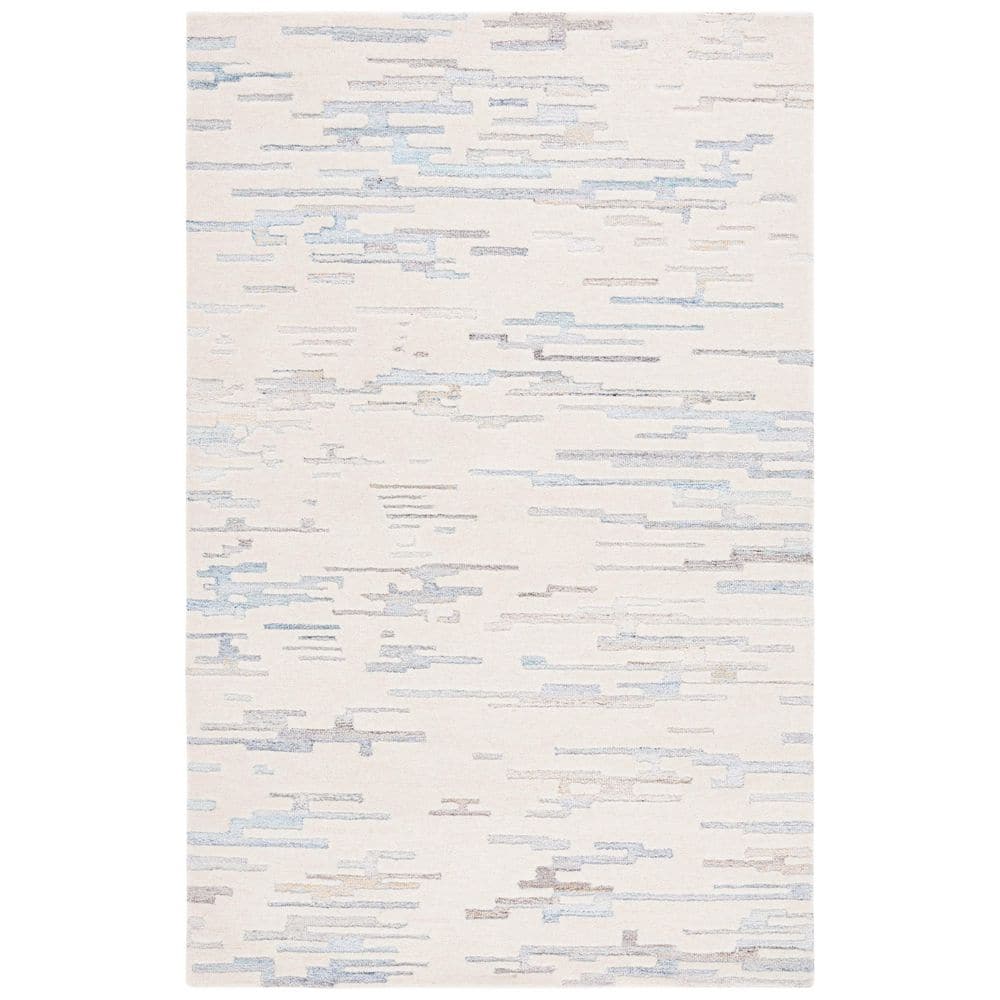 Renewal 6 ft. x 9 ft. Ivory/Light Blue Abstract Area Rug price history on PriceWatchPro