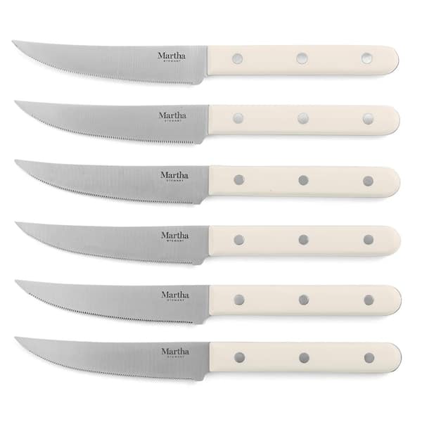 Martha Stewart Stainless Steel 14 Piece Cutlery and Knife Block Set in Mint  in 2023
