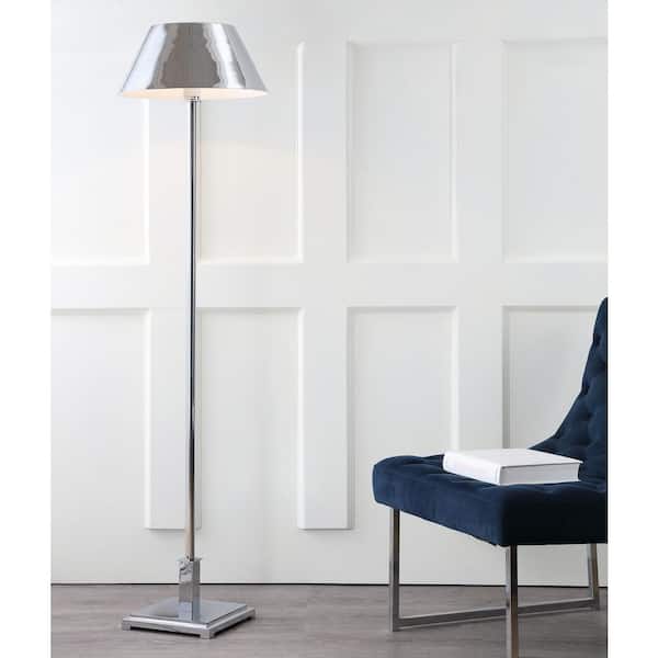 Roxy 60 in. Chrome Metal Floor Lamp