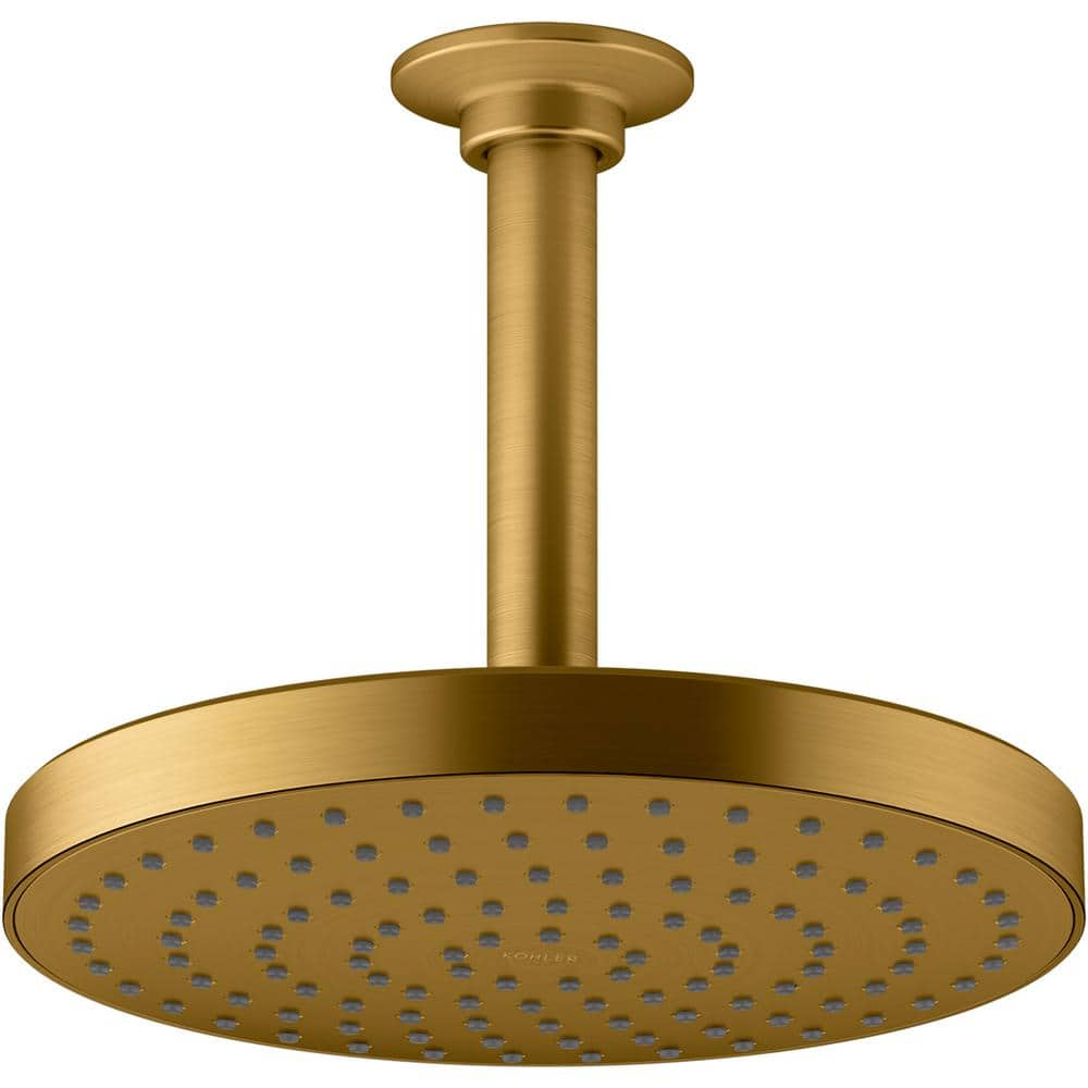 KOHLER Awaken 1-Spray Patterns with 1.75 GPM 8 in. Ceiling Mount Fixed ...