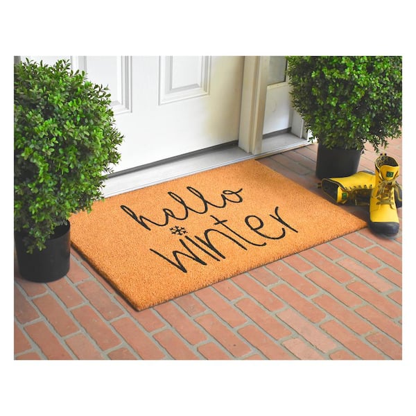 HELLO WINTER DOORMAT