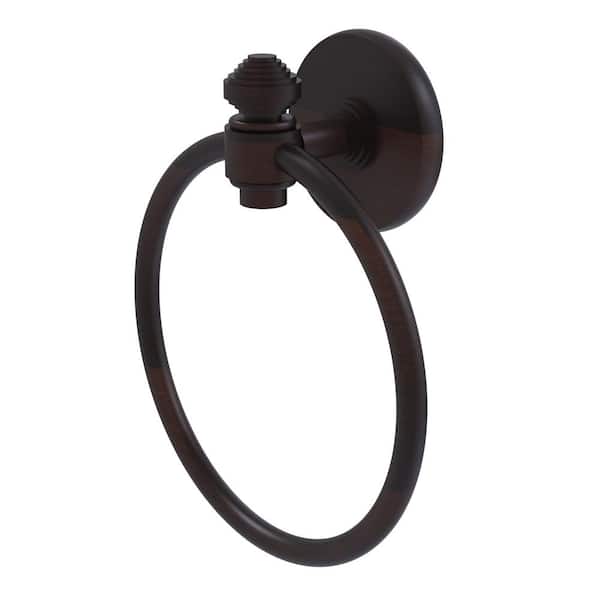 Allied Brass South Beach Collection Wall Mounted Towel Ring in Venetian Bronze