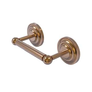 Que New Collection Double Post Toilet Paper Holder in Brushed Bronze