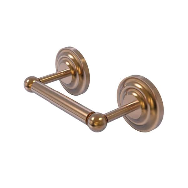 Allied Brass Que New Collection Double Post Toilet Paper Holder in Brushed Bronze