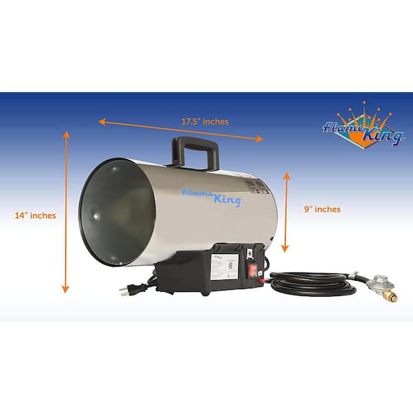 Flame King 60,000 BTU Output Portable Forced Air Propane Heater