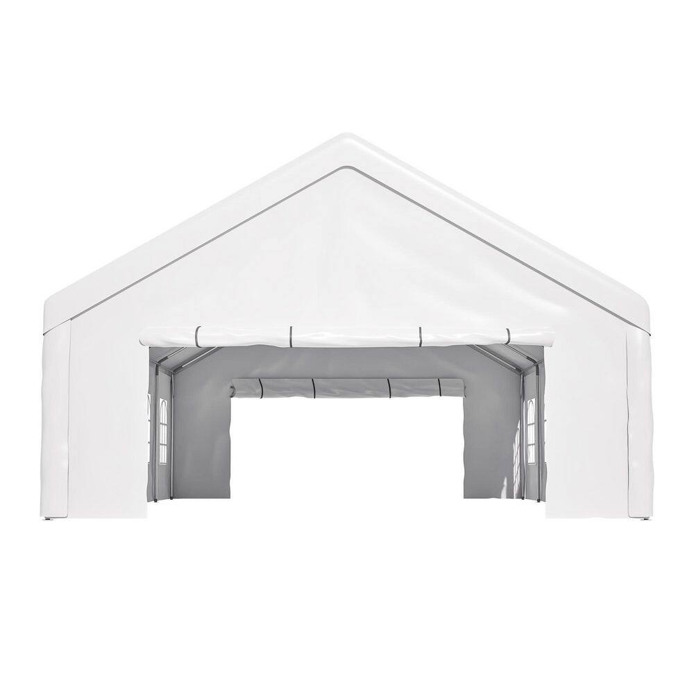 13 ft. x 26 ft. White Outdoor Party Tent with 3-Storage Bags and