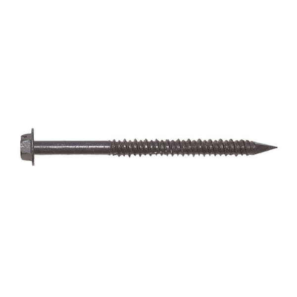 Blue-Tap 1/4 in. x 3-1/4 in. Bronze Hex-Head Concrete Screw (50-Pack)