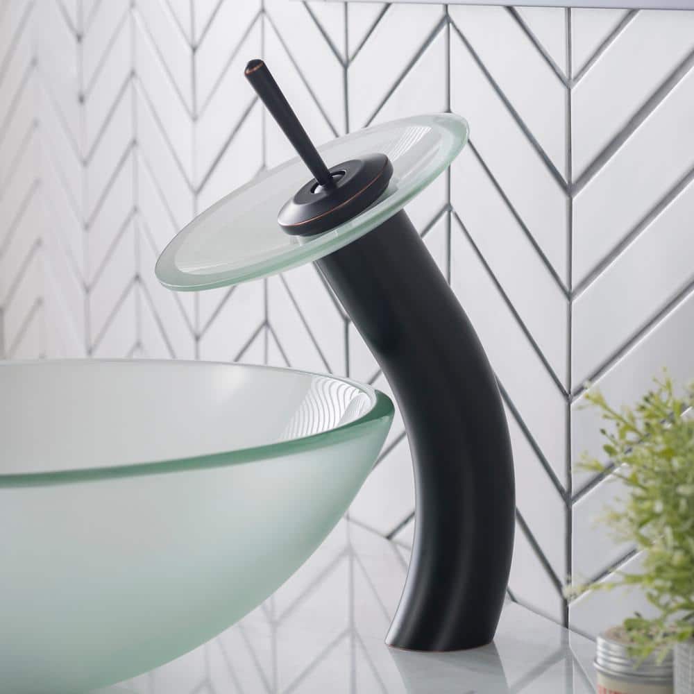 Elegant Gold Brass 12'' Modern Vessel Sink Faucet