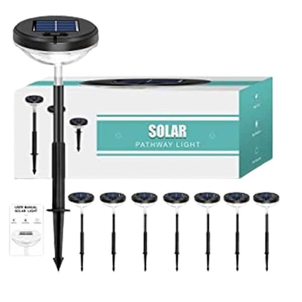 Outdoor Waterproof LED Solar Pathway Lights for Lawn Landscape Decor (6 Pack）