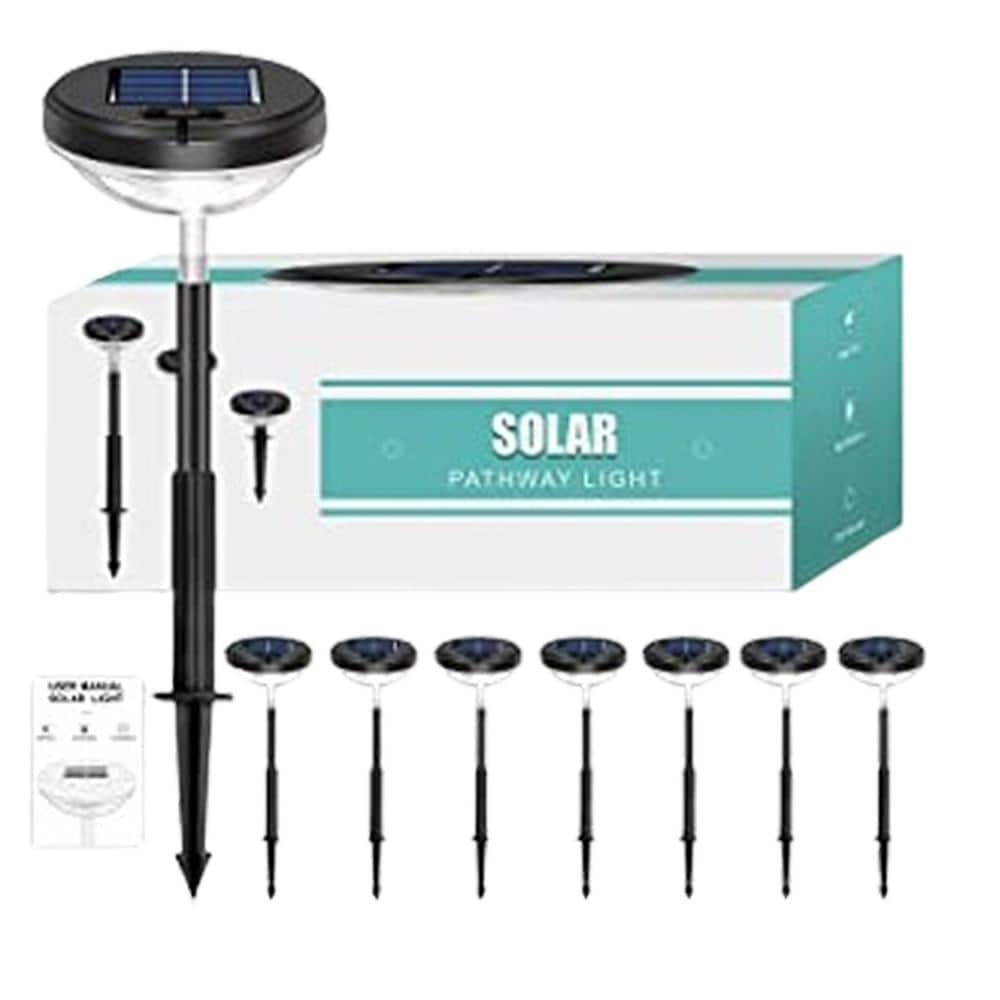 Outdoor Waterproof LED Solar Pathway Lights for Lawn Landscape Decor (6 Pac