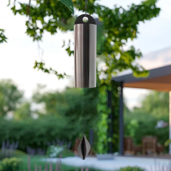 Watnature 19.6 in. Stainless Steel Deep Serenity Bell Wind Chimes