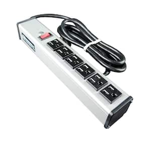 Wiremold 6-Outlet 15 Amp Compact Power Strip with Lighted On/Off Switch, 6 ft. Cord