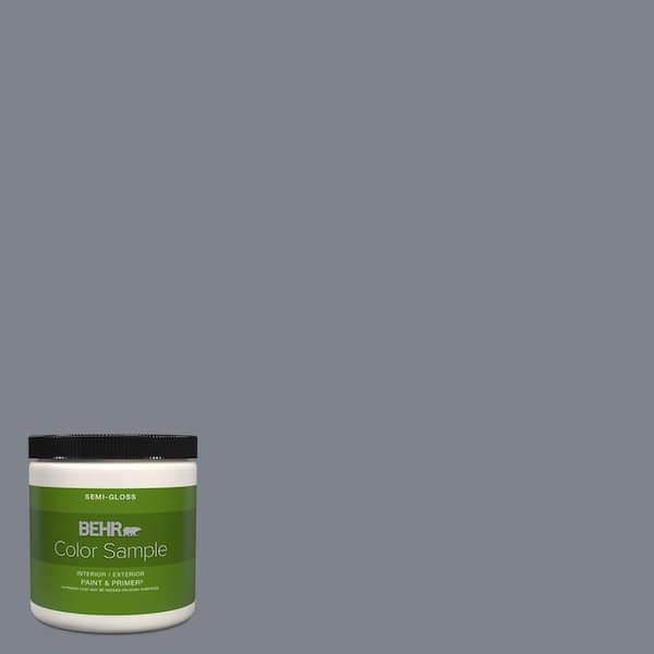 BEHR PREMIUM PLUS 8 oz. #760F-5 Milestone Semi-Gloss Interior/Exterior ...