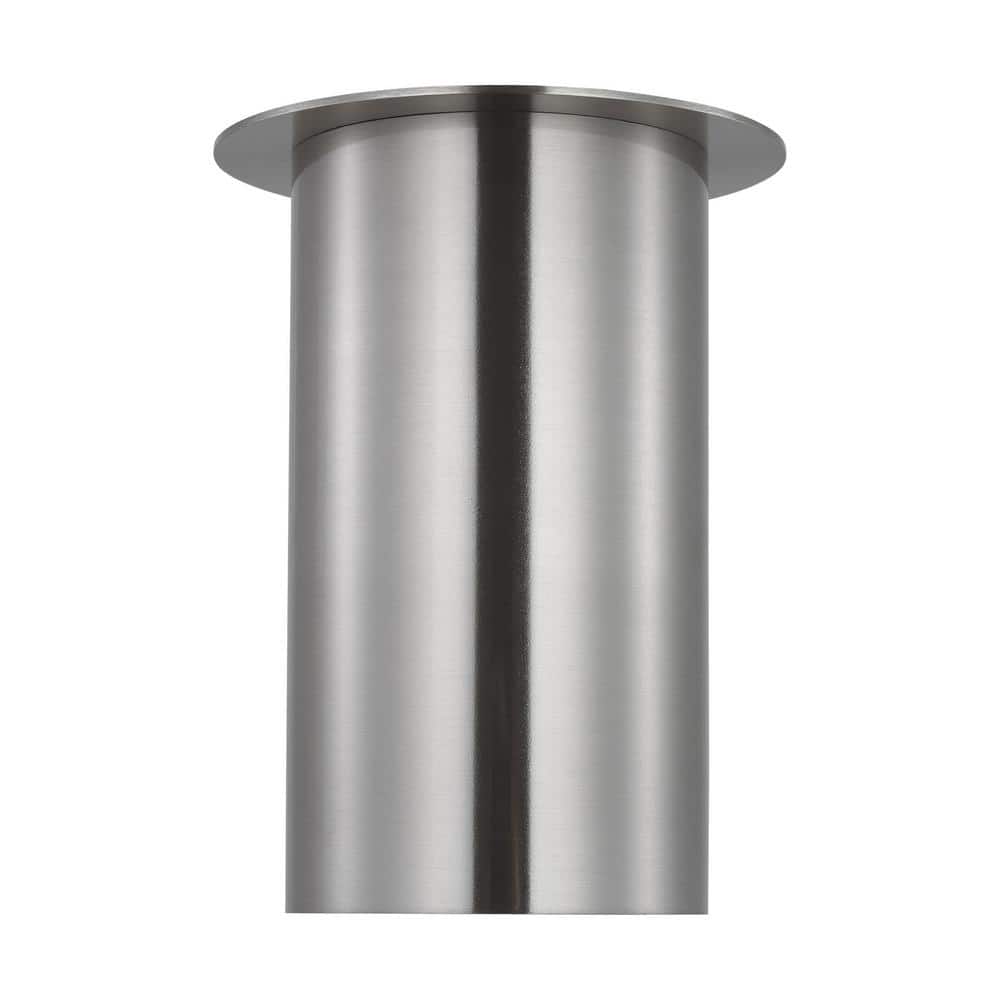 Archer 5.5 in. 1-Light Brushed Steel Small Flush Mount with Steel Shade and No Bulbs Included price history on PriceWatchPro