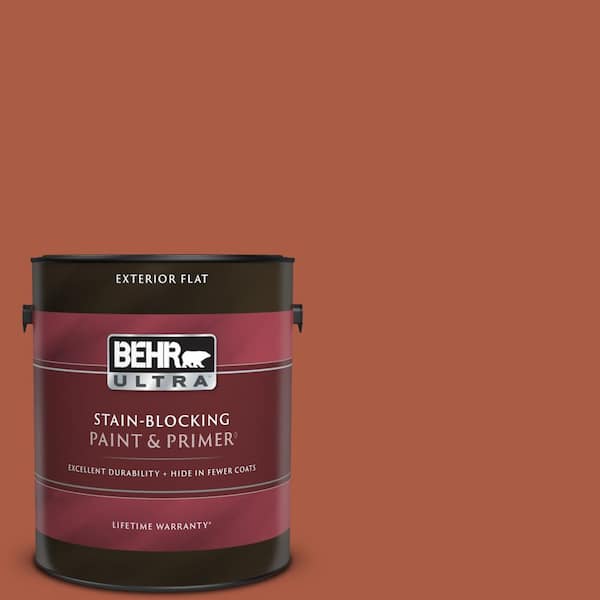 BEHR ULTRA 1 gal. #M190-7 Colorful Leaves Flat Exterior Paint & Primer
