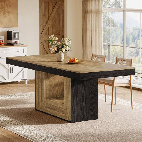 TRIBESIGNS WAY TO ORIGIN Natural Rectangle 63 in. Wood Dining