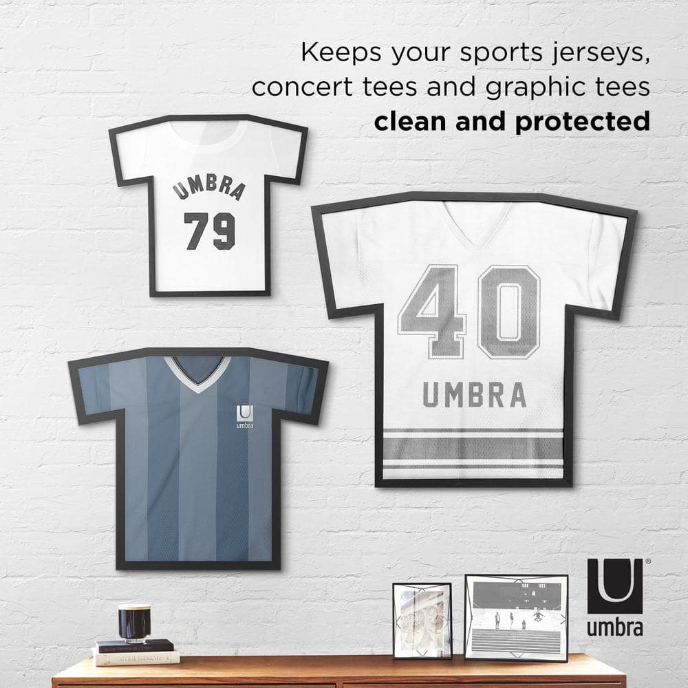 Medium Black Iron T-Shirt Shaped Wall Display Frame