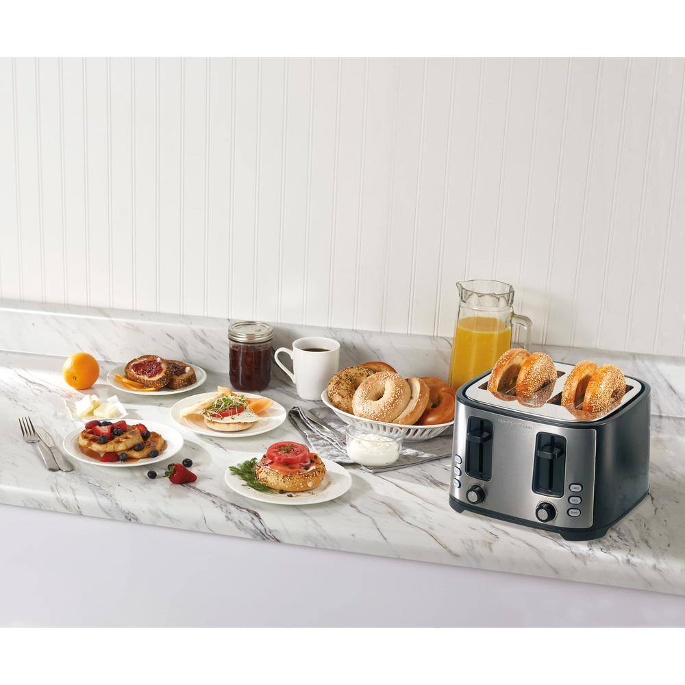 Stainless Steel 4-Slice Toaster with Extra-Wide Slots
