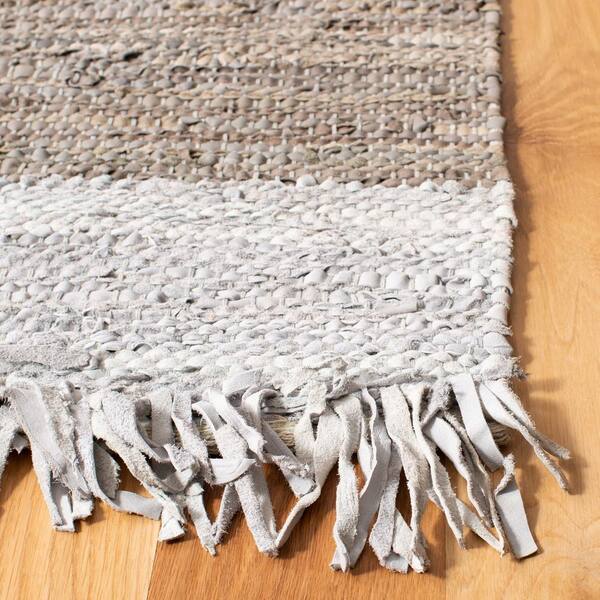 SAFAVIEH Vintage Leather Light Gray/Taupe 8 ft. x 10 ft. Solid SAFAVIEH Vintage Leather Light Gray/Taupe 8 ft. x 10 ft. Solid