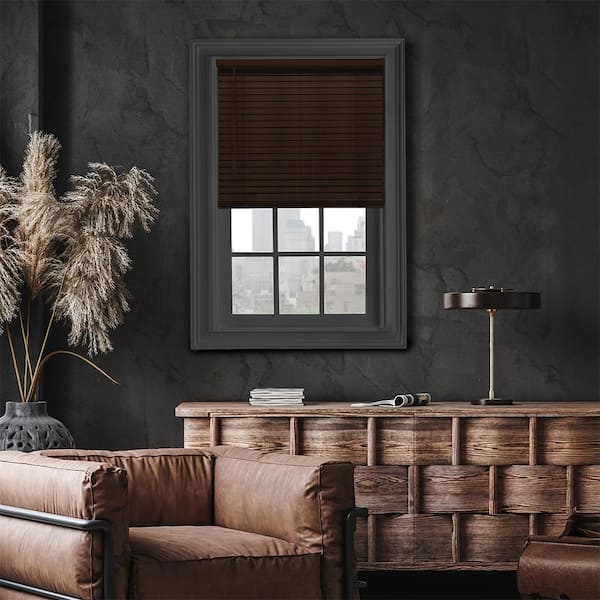 Cordless 2 In Faux Wood Blinds