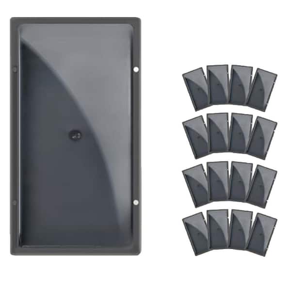 Indoor Outdoor Freeze Resistant Sticky Mouse Trap Pre Baited Heavy Duty Safe Adhesive Tray Pest Control 16-Pack