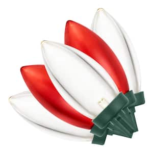 100L Red/White Christmas C9 LED String Lights