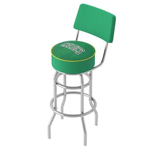 Boston Celtics Fade 31 in. Green Low Back Metal Bar Stool with Vinyl Seat