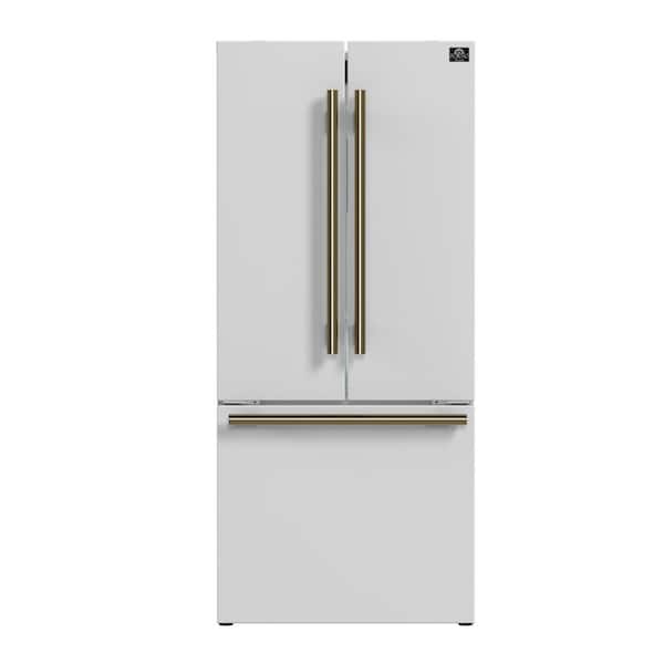 Forno 5-Pieces Range, French Door Refrigerator, 24 in. Built-In