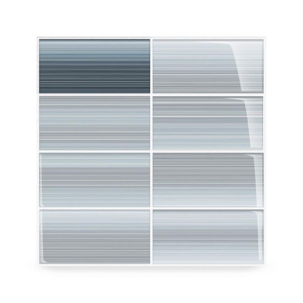 Deep Ocean Glass Tile for Kitchen Backsplash and Showers (3 in. x 6 in. Sample - 0.125 sq. ft. /Piece) price history on PriceWatchPro