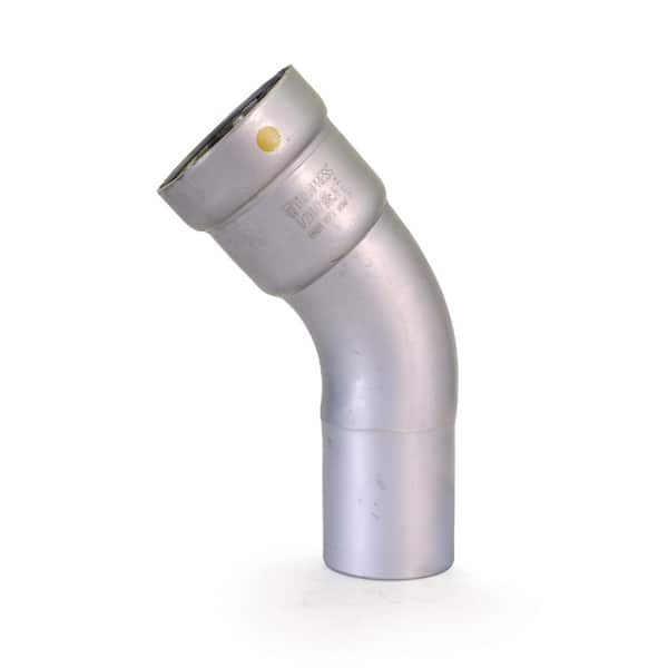 4 in. Carbon Steel Press 45° Street Elbow Fitting, HNBR Sealed, Yellow Dot - for Gas and Fuel Use