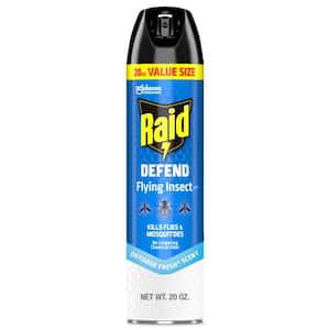 20 oz. Defend Flying Insect Killer 7, Flying Insect Spray Can, Outdoor Fresh Scent, Insect Killer (2-Pack)