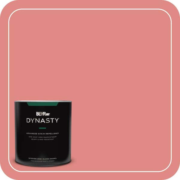 BEHR DYNASTY 1 qt. Home Decorators Collection #HDC-SP16-12 Begonia Semi-Gloss Enamel Interior Stain-Blocking Paint & Primer