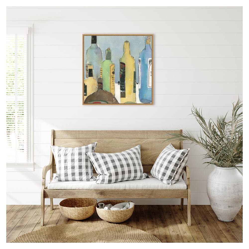 Samuel Dixon Oil and Vinegar IV Giclee Canvas Print with Sylvie Maple Frame